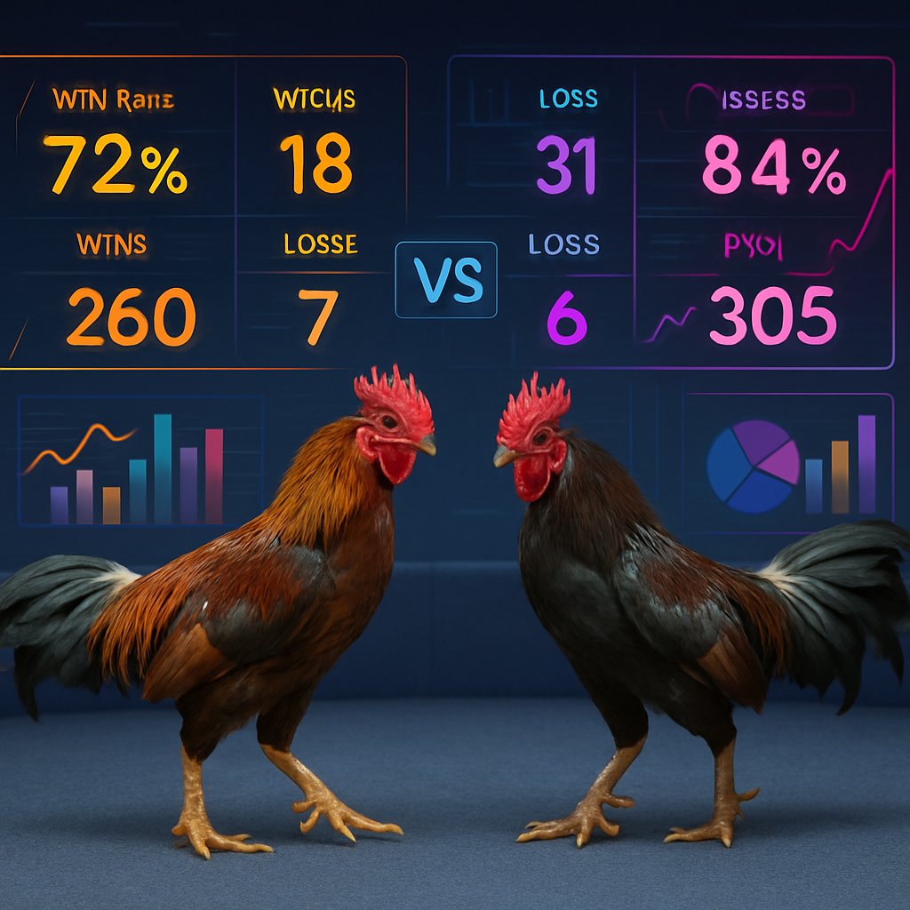 Ilustrasi Memahami Statistik Pertandingan Sabung Ayam Online dengan Cerdas