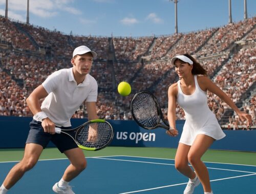 Ilustrasi Alcaraz & Serena: Duet Epik di US Open 2026 di Zeusbola