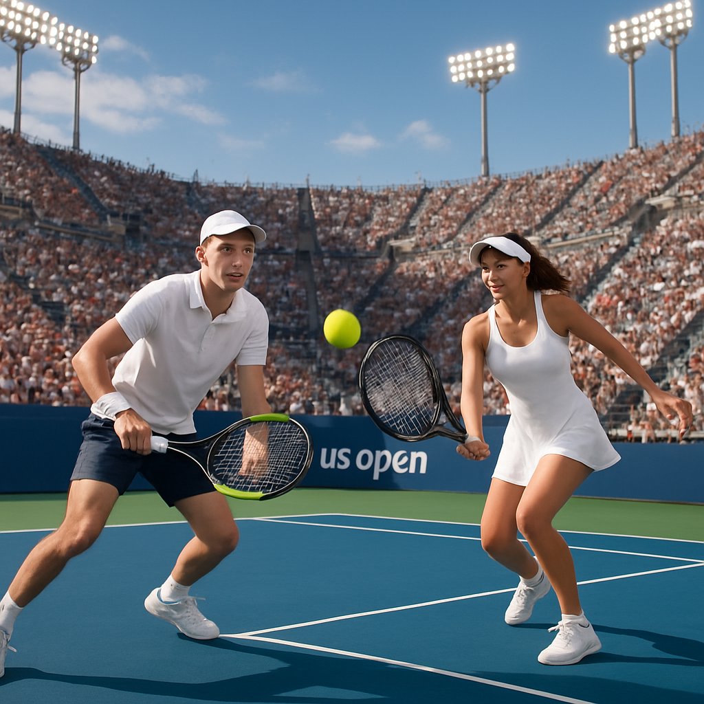Ilustrasi Alcaraz & Serena: Duet Epik di US Open 2026 di Zeusbola